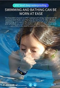 Fitness Band Activity Tracker Heart Rate Monitor iP67 Waterproof Smart Bracelet