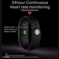 Fitness Band Activity Tracker Heart Rate Monitor iP67 Waterproof Smart Bracelet