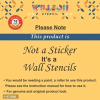 Willson Wall Stencil Reusable DIY Wall Painting for Home, Office (White, Plastic Sheet) 12x18 Inch WS-1065hellip;