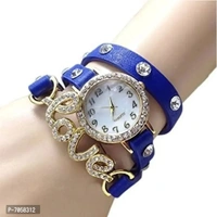 SWADESI STUFF Love Watch Series Analogue Blue Dial Girls Watch (Blue Dial Blue Colored Strap)