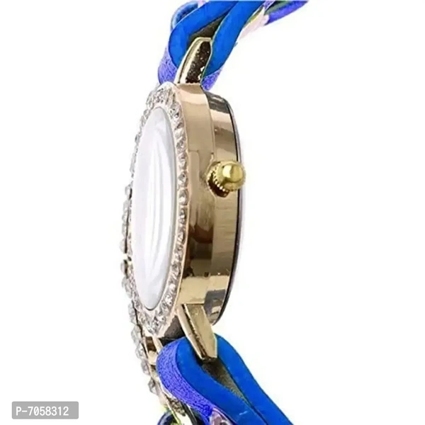 SWADESI STUFF Love Watch Series Analogue Blue Dial Girls Watch (Blue Dial Blue Colored Strap)