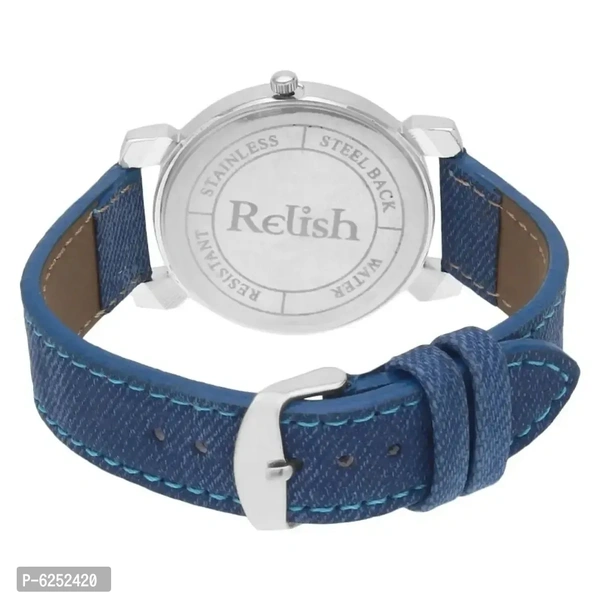 Relish Casual Watch for Womens and Girls (Blue Colored Strap)
