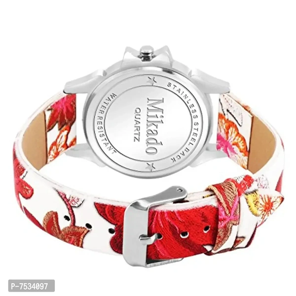 Mikado Analogue Women's Girls' Watch (Multicolored Dial Multicolored Strap)