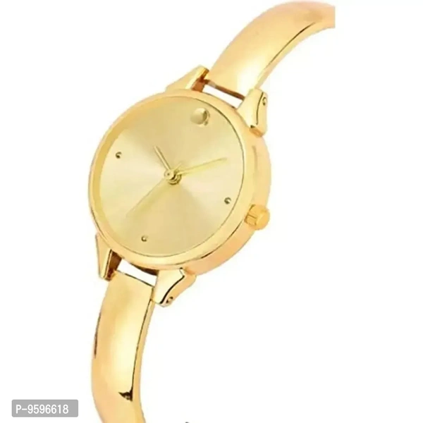 Zuperia Combo of Crystal Glass Leather Strap Watch and Bangle Analog Watch for Girls and Women