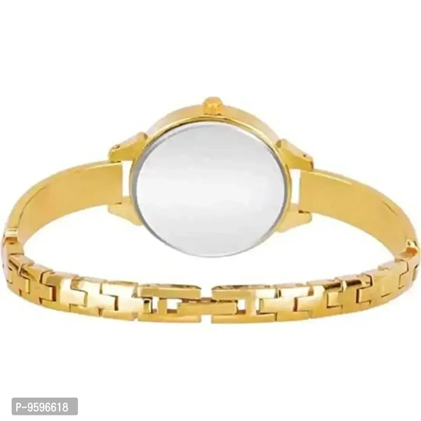Zuperia Combo of Crystal Glass Leather Strap Watch and Bangle Analog Watch for Girls and Women