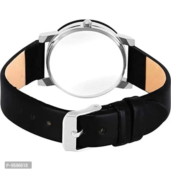 Zuperia Combo of Crystal Glass Leather Strap Watch and Bangle Analog Watch for Girls and Women