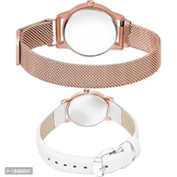 NEUTRON Style Analog Black and White Color Dial Girls Watch - GW71-GW8 (Pack of 2)