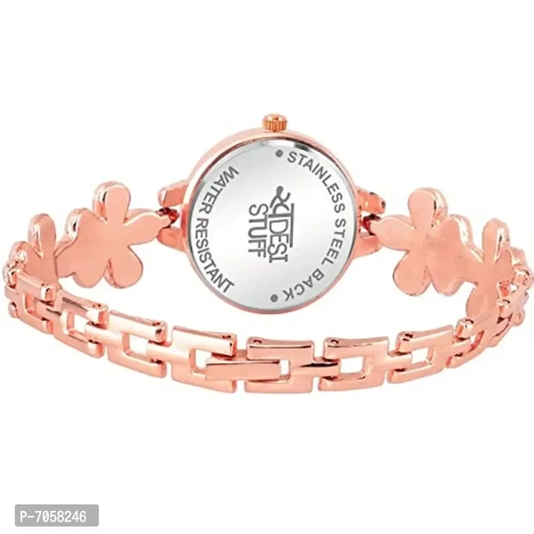 Swadesi Stuff Analogue White Bracelet Watch for Women Girls