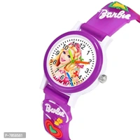 Swadesi Stuff Analogue White Dial Kids Watch for Girls (Pink Purple)