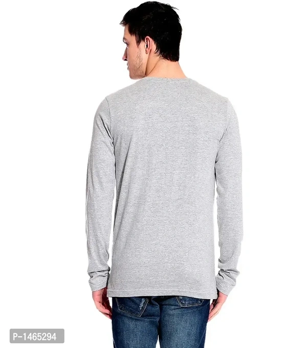 Multicoloured Cotton Blend Solid Henley Tees Pack of 2 - M