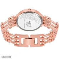 Swadesi Stuff Casual Analogue Girl's Women's Watch (Rose Gold Dial Rose Gold Colored Strap)