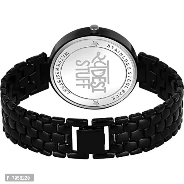 SWADESI STUFF All-metal watch Analogue Women's Watch(Black Dial Black Colored Strap)