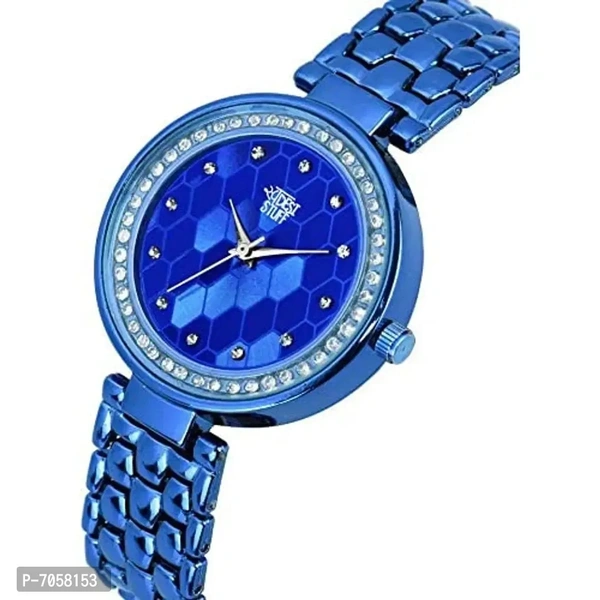 SWADESI STUFF All-metal watch Analogue Women's Watch(Blue Dial Blue Colored Strap)