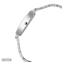 Acnos Brand - Pink Square Dial Silver Chain Belt Analogue Watch for Girl's and Women's Pack of - 1