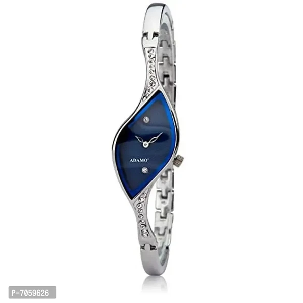 Women Blue square Analog Nice wrist Watch