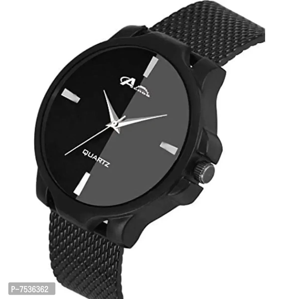 Acnos Luxury Analogue Women's Watch(Black Dial Mens Standard Colored Strap)