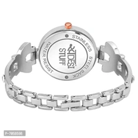 Swadesi Stuff Exclusive Luxury Butterfly Stainless Strap Analog Watch for Women and Girls (Silver)
