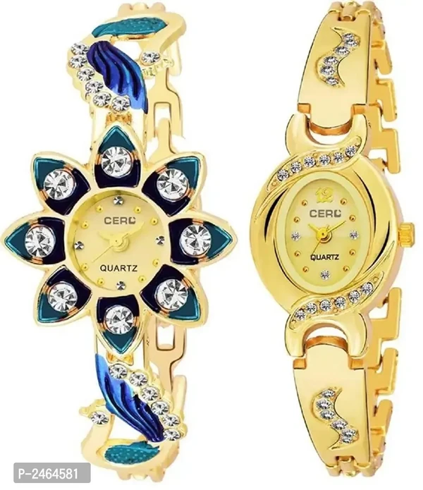 Golden Stunning Analogue Women watch