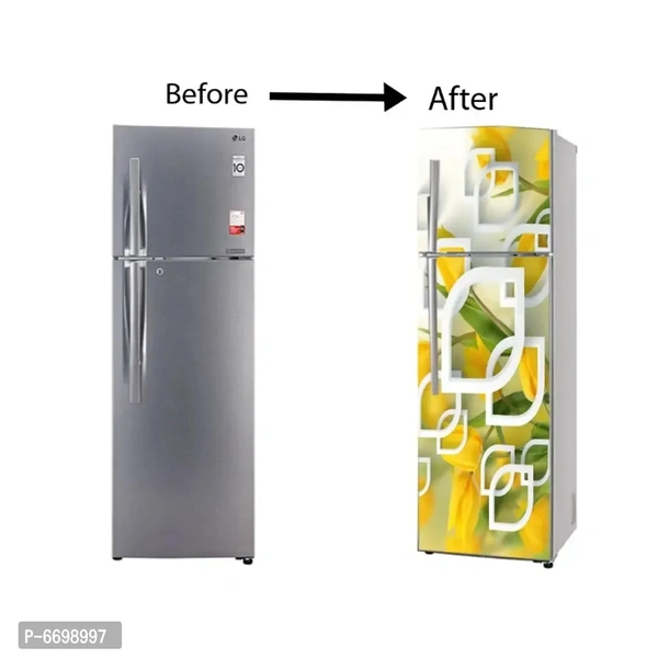 WallDaddy Self Adhesive Fridge Sticker | Decorative Wallpaper and Wall Sticker Extra Large (160x60)CM Fridge Sticker For Home and Kitchen Decoration