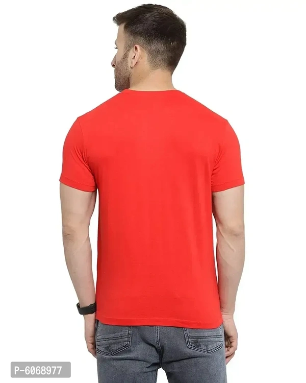 Fabulous Cotton Blend Solid Round Neck Tees For Men And Boys (Pack Of 2) - M