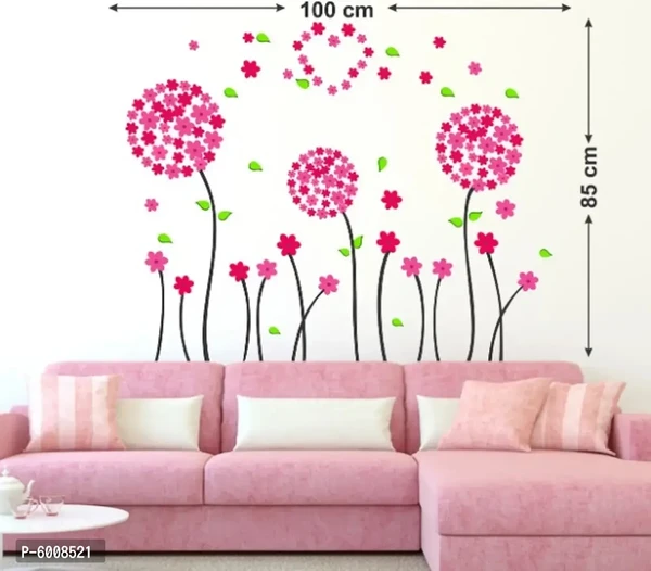 Lanstick amazing wind flower with heart wall sticker