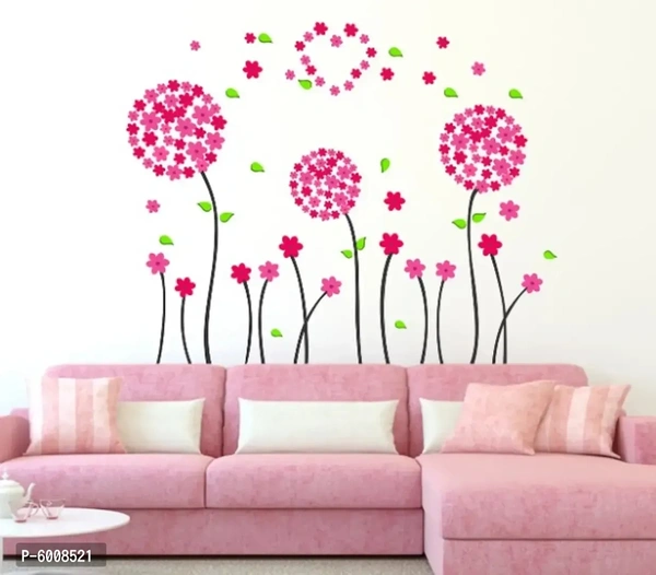 Lanstick amazing wind flower with heart wall sticker