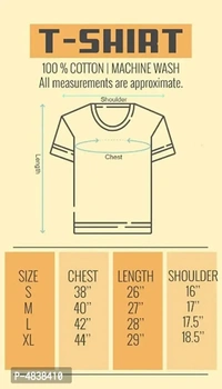 Men's Yellow Printed Cotton Round Neck Tees - Yellow, M