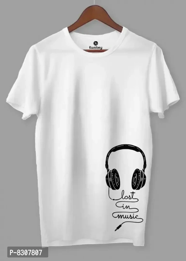 Stylish Printed Tshirt - White, S