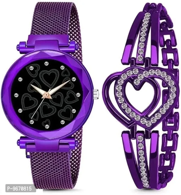 Stylish Fancy Metal Analog Watches For Women And Girls