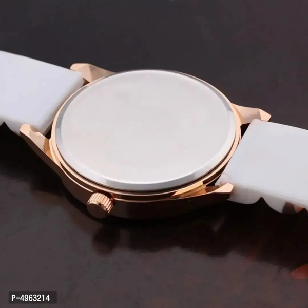 Women PU Analog Watch