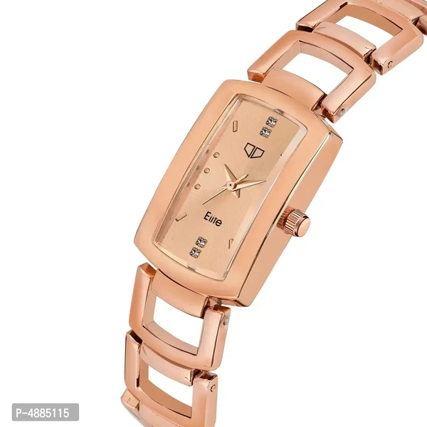 Colors II Series Cyan Dial Metallic Women Wristwatch