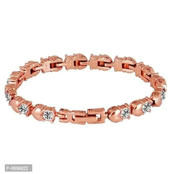 ZUPERIA Magnetic Strap Queen Dial Analogue Watch with Fancy Bracelet for Girls & Women (Rose Gold & Black5)