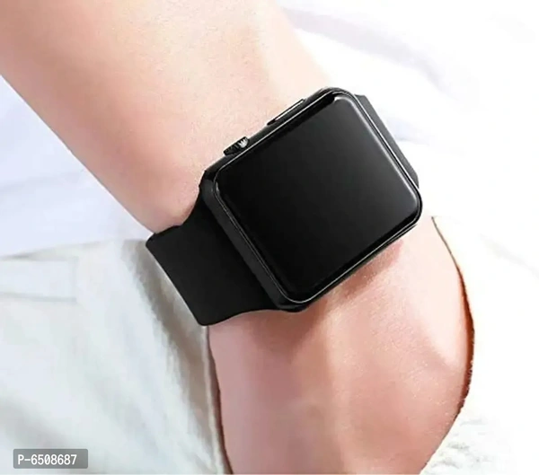 Combo Digital Date and Time Black Dial LED Watch for Stylish Kids Unisex Birthday Gift Digital Watch for Boys and Girls