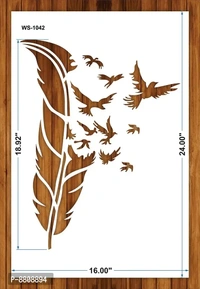 Designer Wall Stencil Reusable DIY Wall Stickers