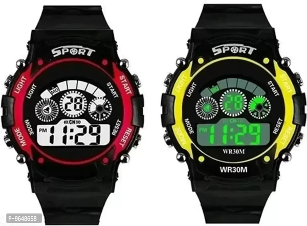 Stylish Digital Watch And 7 Light Digital Watch For Kids.