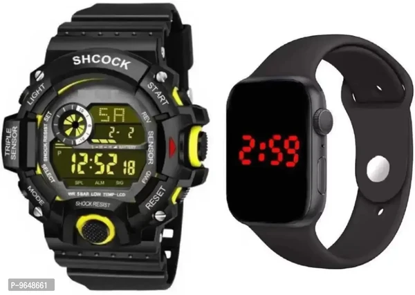 Stylish Green Army Digital Watches For Kids