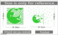 Decorative Green Vinyl Wall Sticker