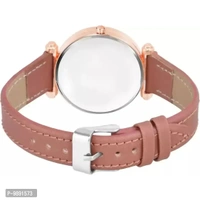 Stylish &nbsp;Flower Designer Leather Strap Watch for Girls
