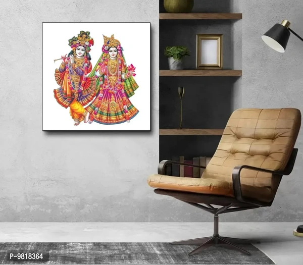Designer Radha Krishna Canvas Painting for Wall Decoration of Living Room, Office And Hotel