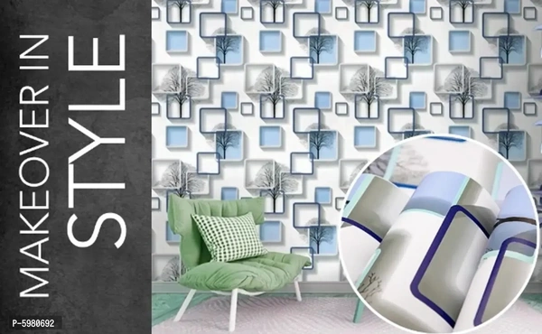 Wallover 45 x 300cm Self Adhesive Wallpaper Wall Stickers For Walls Hall Kitchen Bed Room Study Rooms 3 METER