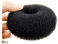 Fully Set Of 6 Pcs Combo Pack Of Bun Donuts For Bun Maker Juda Hair Accessories Hair Styling Tools Black Pack Of 1 Bun (Black) Bun (Black)