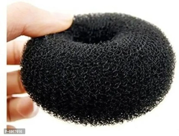 Fully Set Of 6 Pcs Combo Pack Of Bun Donuts For Bun Maker Juda Hair Accessories Hair Styling Tools Black Pack Of 1 Bun (Black) Bun (Black)
