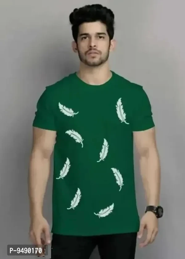 Trendy Casual T shirt for men and boys - Green, S