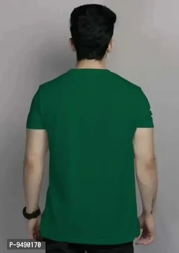 Trendy Casual T shirt for men and boys - Green, XL