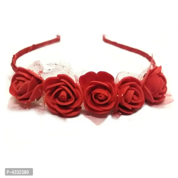 Red Rose Hair Band / Hair Tiara Designed Hair Band Accessories for Women /Girls