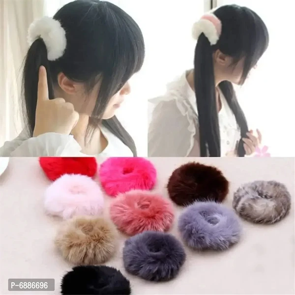 Fur Hair Band Pack of 5