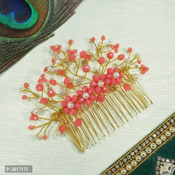 Women's Beautiful Red Stylish and Trendy Hair Clip