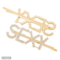 Women's Golden Metal Sexy Hair Clip Pin