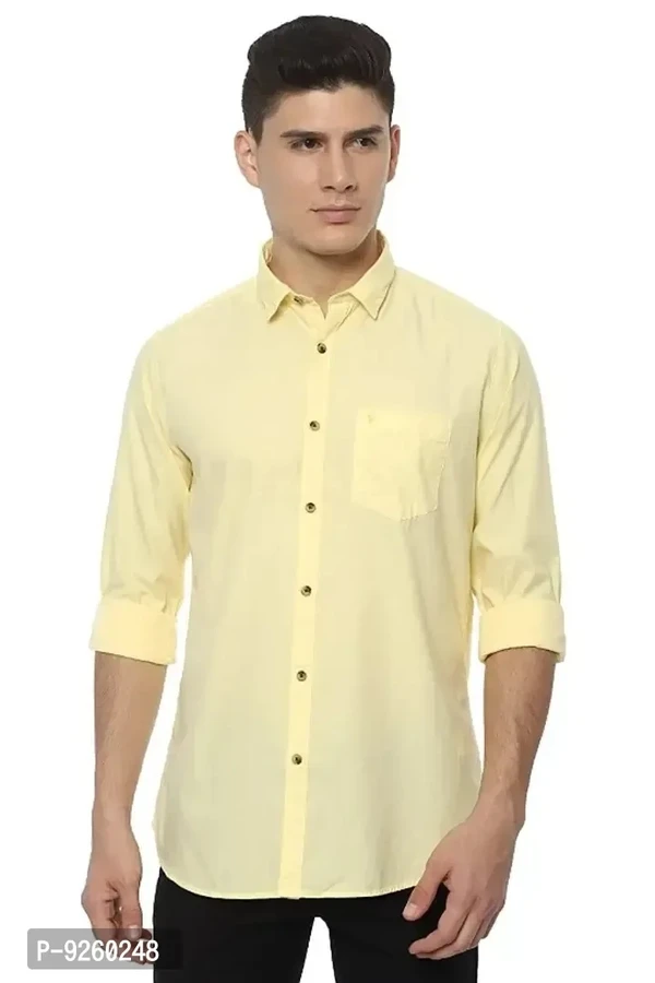 Classic Cotton Solid Casual Shirts for Men - Portafino, XL