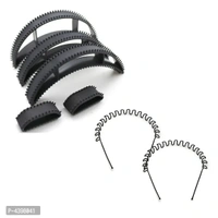 Pack Of Bumpit Set Of 5 And Zig Zag Hair Band Set Of 2 Hair Accessories For Women/ Girls For Festive / Hair Styling